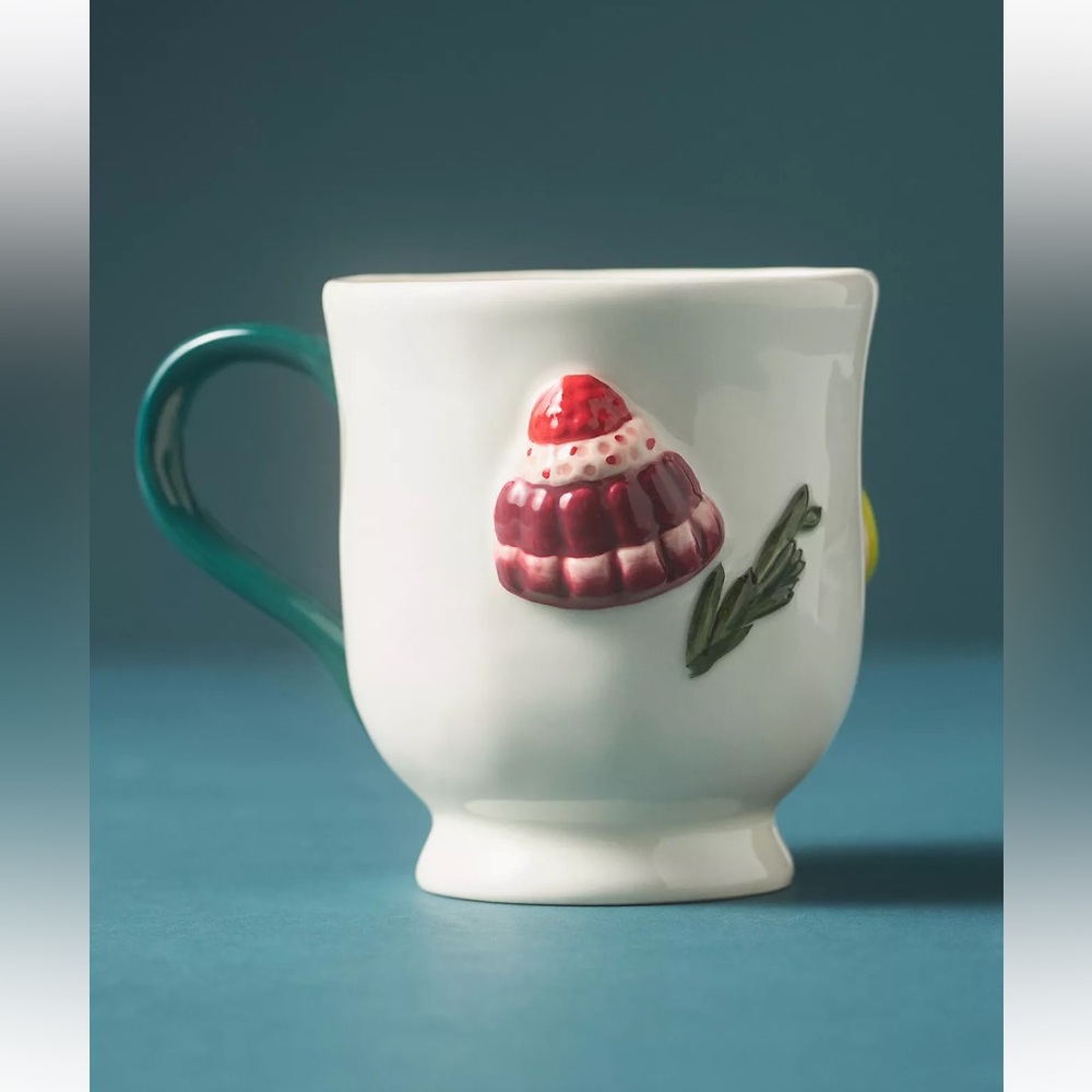 Anthropologie Holifaye Stoneware Mug - Green